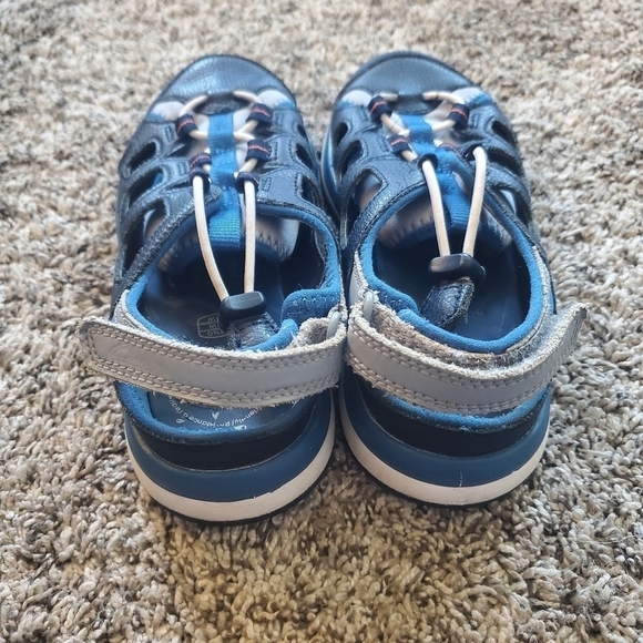 Clarks 13 WPrivo Lt. Blue Sport Sandals Trail Hiking Water Shoes kids. - Picture 2 of 10